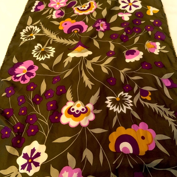 Vintage Ostinelli Silk Scarf Made In Italy - Picture 2 of 10